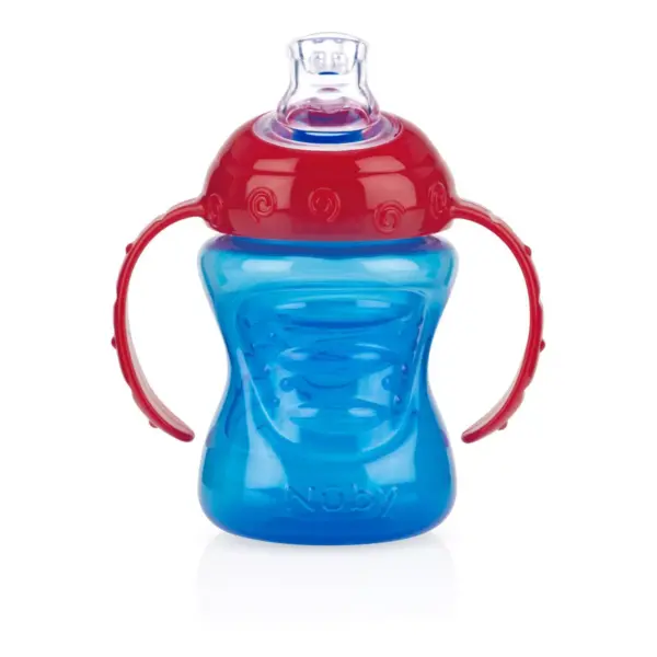 Nuby Bin Cup Super Spout Trainer- 8oz - Colors May Vary