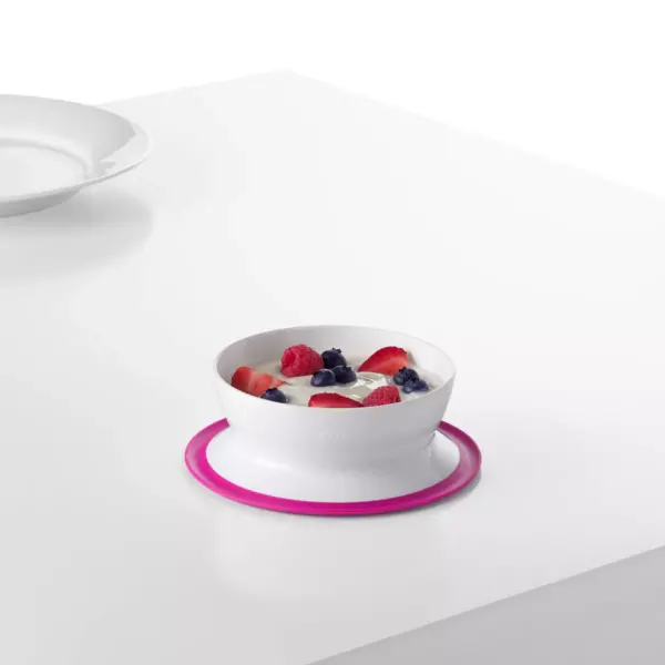 OXO TOT Stick & Stay Bowl - Pink