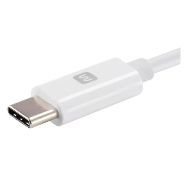 Monoprice Apple MFi Certified Lightning to USB Type-C and Sync Cable - 3 Feet - White | Compatible with iPod, iPhone, iPad with Lightning Connector