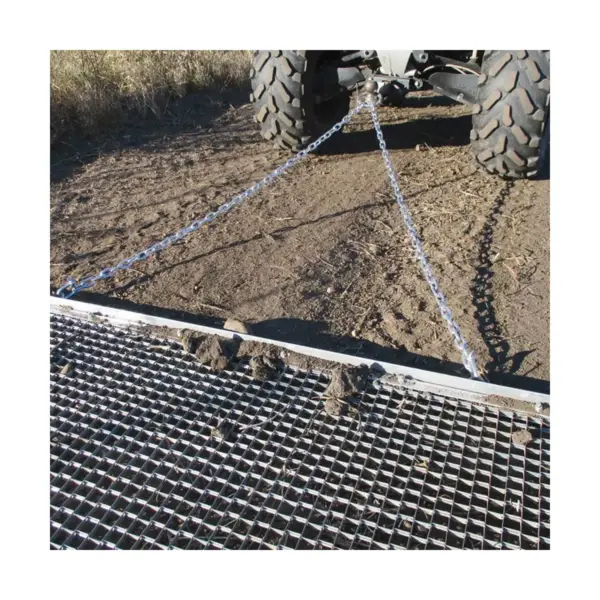 Yard Tuff 5 x 4.5 Foot Steel Durable Steel Chain Field Lawn Level ATV Drag Mat