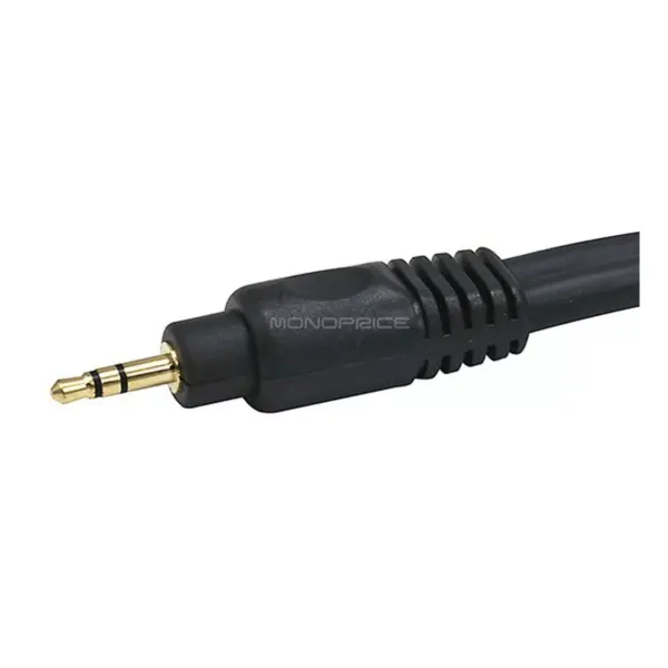 Monoprice Audio Extension Cable - 25 Feet - Black | Premium 3.5mm Stereo Male to 3.5mm Stereo Female 22AWG, Gold Plated