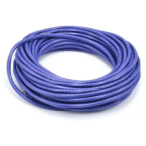 Monoprice Cat6 Ethernet Patch Cable - 50 Feet - Purple | Network Internet Cord - RJ45, Stranded, 550Mhz, UTP, Pure Bare Copper Wire, 24AWG