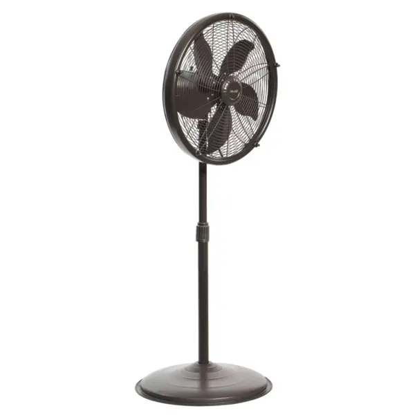 NewAir Outdoor Misting Fan and Pedestal Fan Combination, 600 sq. ft. With 3 Fan Speeds and Sturdy All Metal Design, Connects Directly to Your Hose