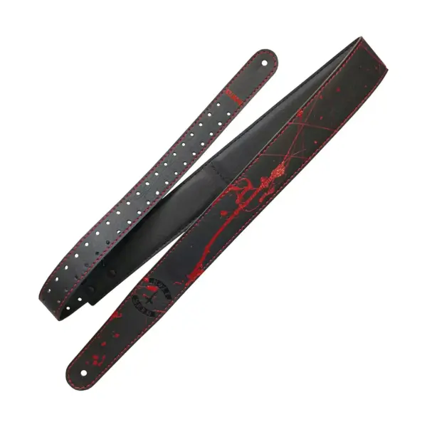 RICHTER Gary Holt Artist Series 1576GH-II Guitar Strap Black/Red 2.36 in.