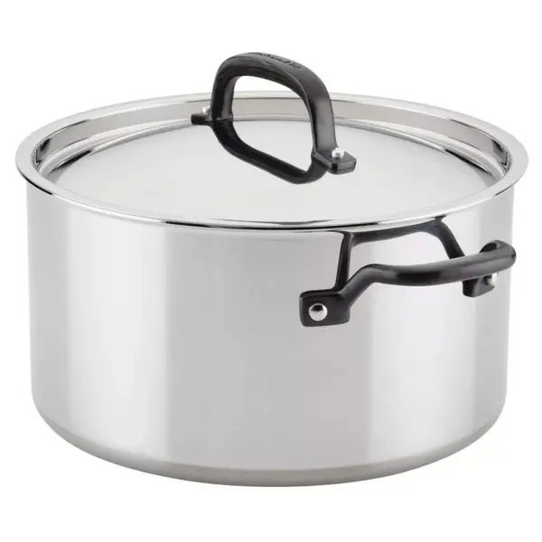 KitchenAid 5-Ply Clad Stainless Steel 8qt Stockpot with Lid