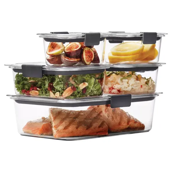 Rubbermaid 10pc Brilliance Leak Proof Food Storage Containers with Airtight Lids