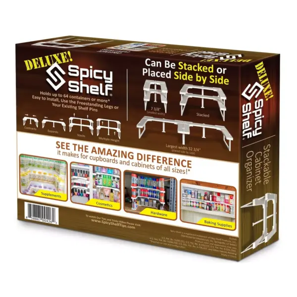 Spice Rack White - Spicy Shelf