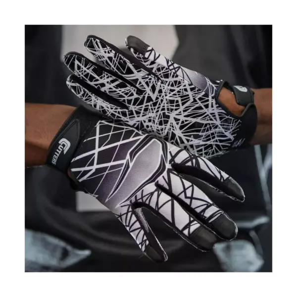 Cutters Game Day Receiver Adult Gloves Black - S