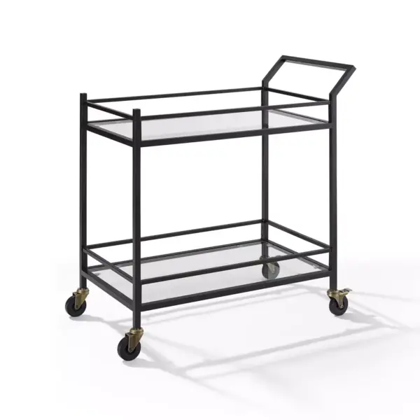 Aimee Bar Cart Oil Rubbed Bronze - Crosley