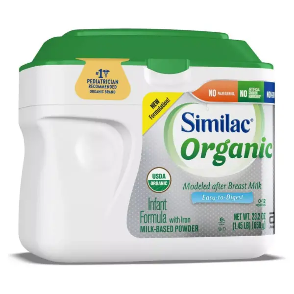 Similac Organic Non-GMO Infant Formula with Iron Powder - 20.6oz