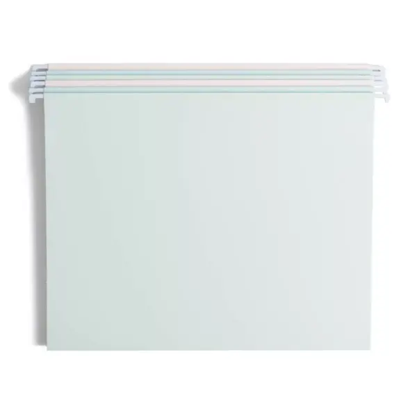 U Brands 6ct Hanging File Folders Pastel