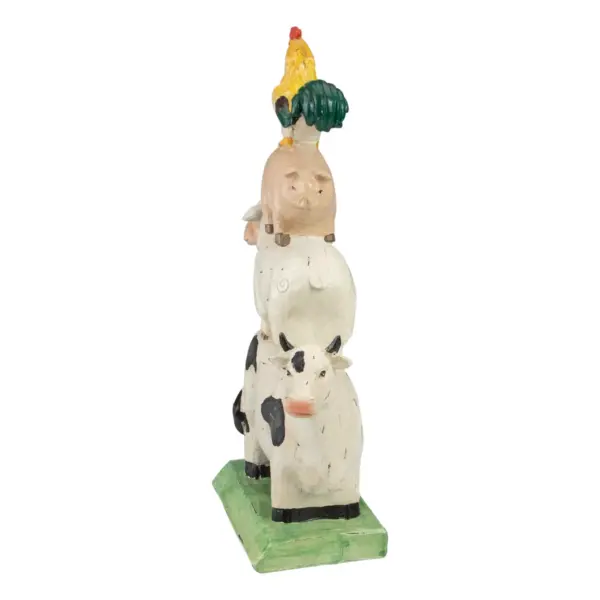 Northlight 11.5" Stacked Polyresin Farm Animals Outdoor Garden Statue