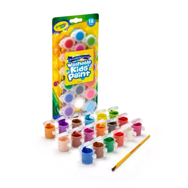 Crayola 18ct Washable Paint Set for Kids