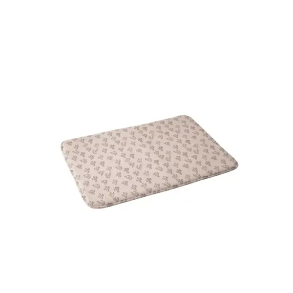 Dash and Ash Somber Mauve Memory Foam Bath Mat Pink - Deny Designs