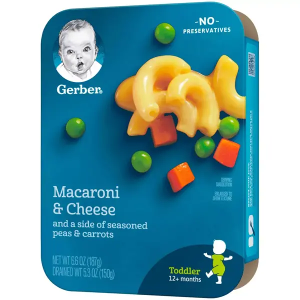 Gerber Lil' Entrees Macaroni & Cheese with Seasoned Peas and Carrots - 6.6oz