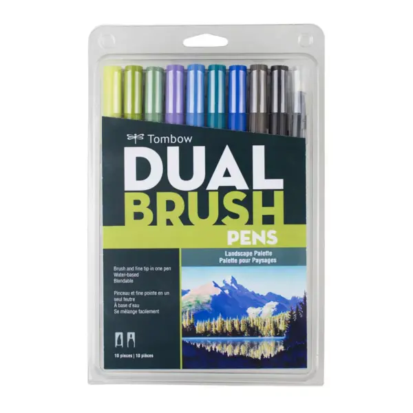 Tombow 10ct Dual Brush Pen Art Markers - Landscape