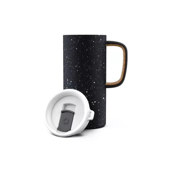 Ello 18oz Stainless Steel Campy Travel Mug Black