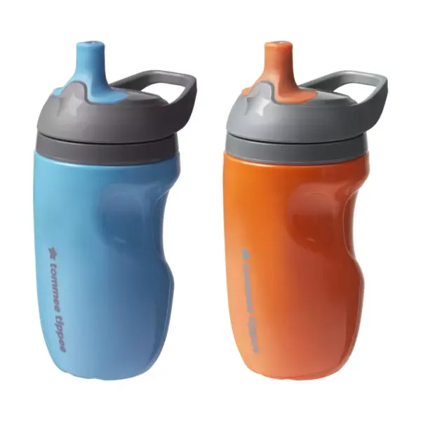 Tommee Tippee Insulated 2pk Sportee Toddler Water Bottle with Handle 12+ Months - 9oz