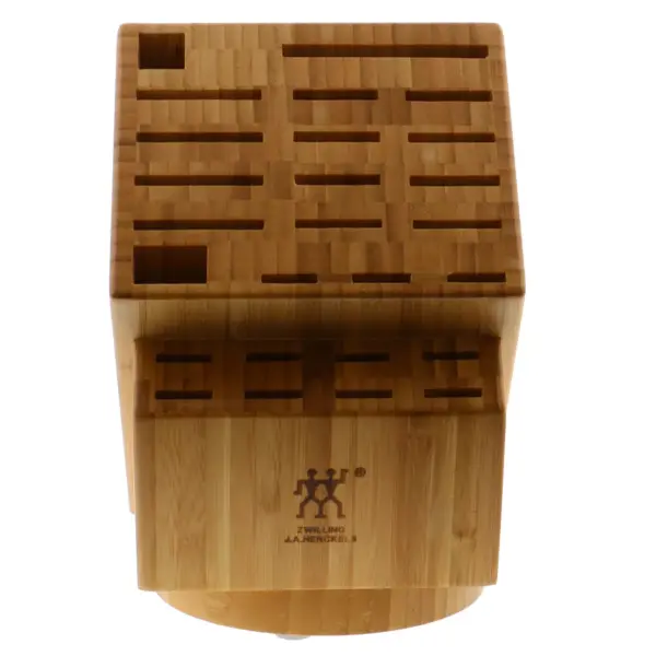 ZWILLING 26-slot Bamboo Swivel Knife Block