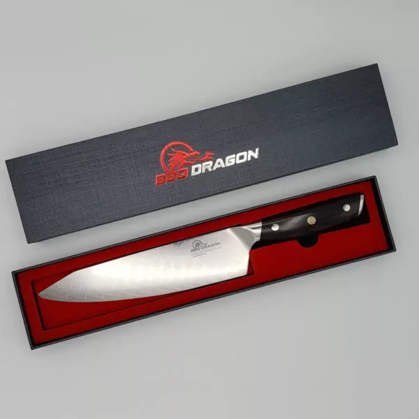 BBQ Dragon Damascus 8" Chef Knife