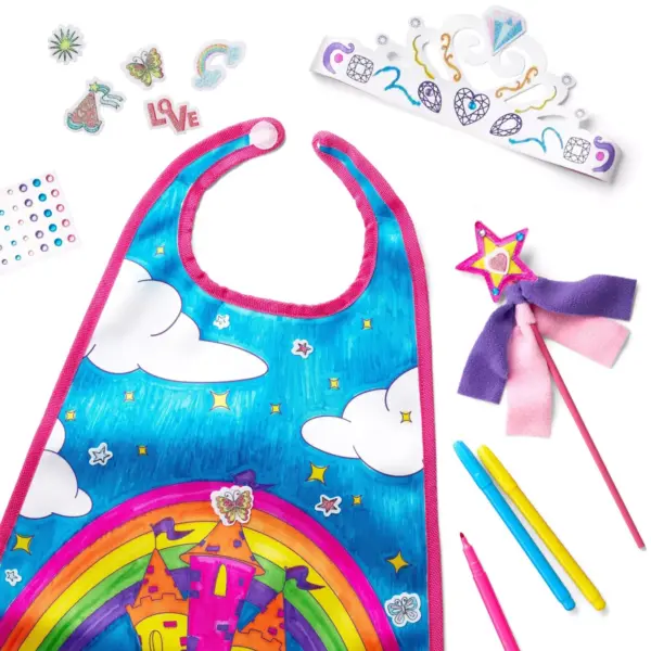 Color-Your-Own Princess Cape & Accessories Kit - Mondo Llama™