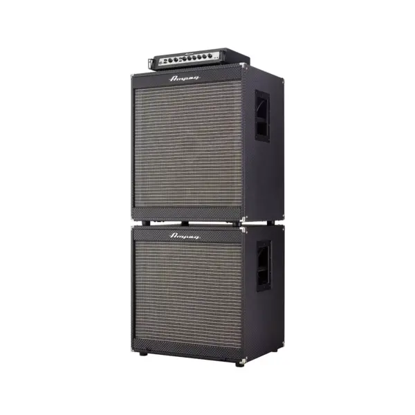 Ampeg Portaflex PF800 Head, PF-410HLF 4x10/PF-115LF 1x15 800W Bass Amp Stack