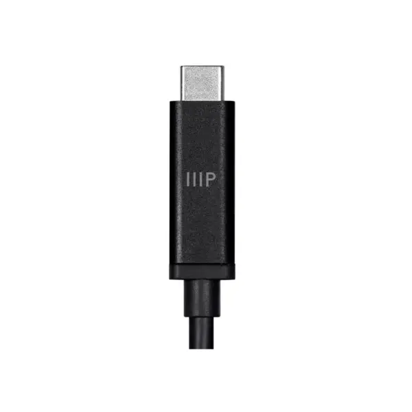 Monoprice USB & Lightning Cable - 2 Meter - Black | C18004GK Thunderbolt 3 (40 Gbps) USB-C Cable, Supports Data and Video Dual 4K@60Hz or 5K@60Hz