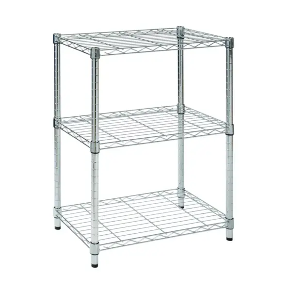 Honey-Can-Do 3 Tier 250lb Storage Racks Silver