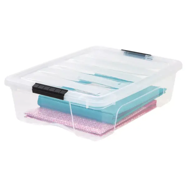 IRIS 6pk 26.9qt Plastic Storage Bin