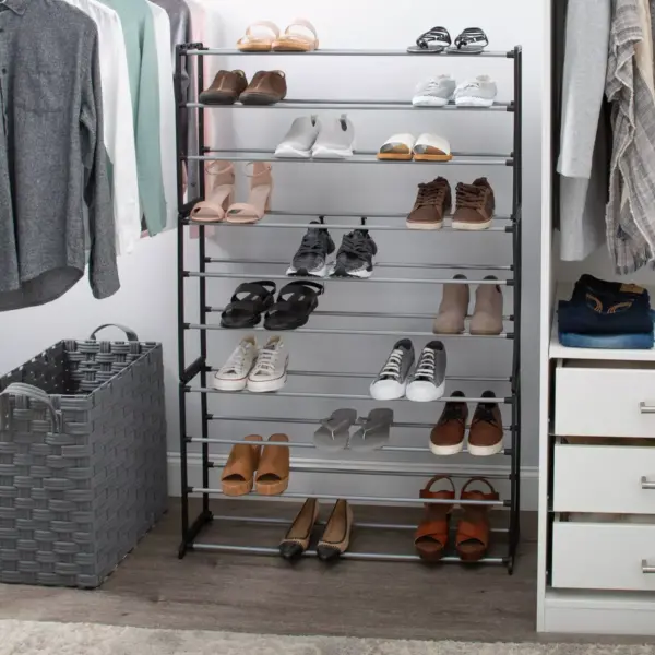 Simplify 50 Pair Shoe Organizer Rack