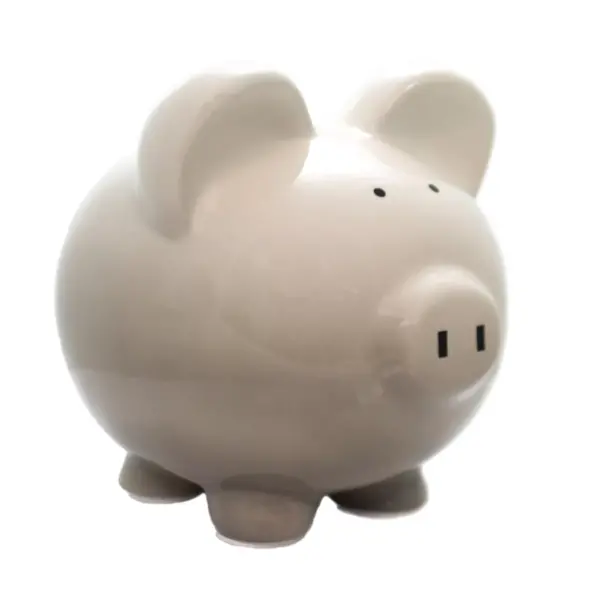 Bank 7.75" Gray Ombre Piggy Bank Money Save Baby  -  Decorative Banks