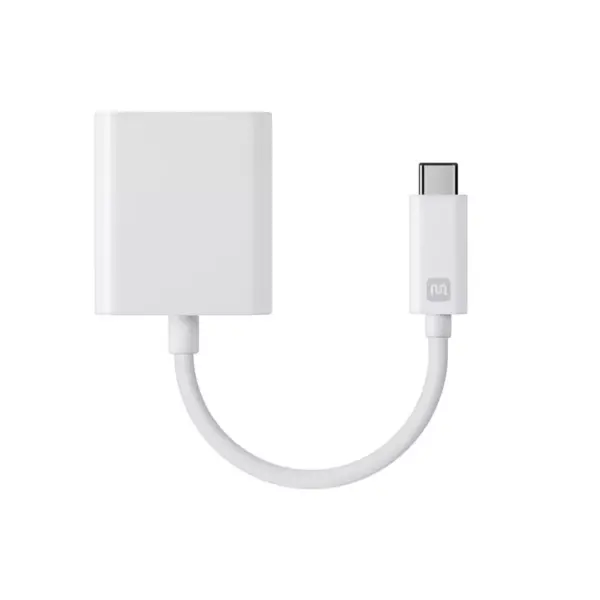 Monoprice USB-C to DisplayPort Adapter - White, Supports Resolution 4K @60hz, Portable, Plug & Play - Select Series