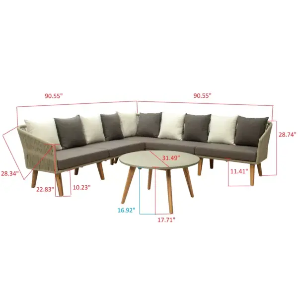 Herman 4pc Corner Lounge Set - GreyPoint Furnishings