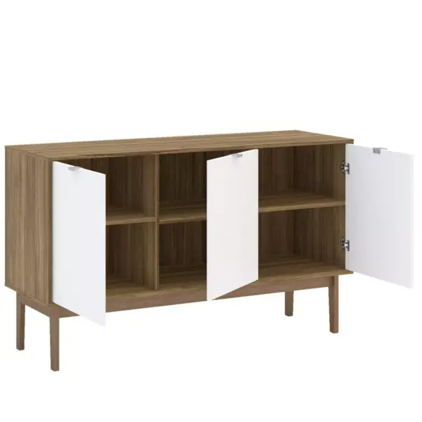 Sienna Sideboard Walnut and White - Chique