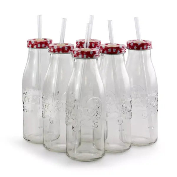 Gibson Home 15oz 6pk Glass Classic Bottles