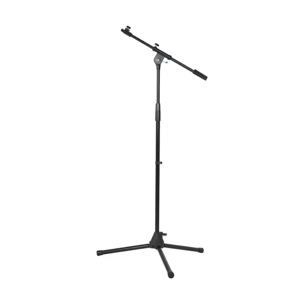 Musician's Gear Tripod Microphone Stand with Telescoping Boom Black