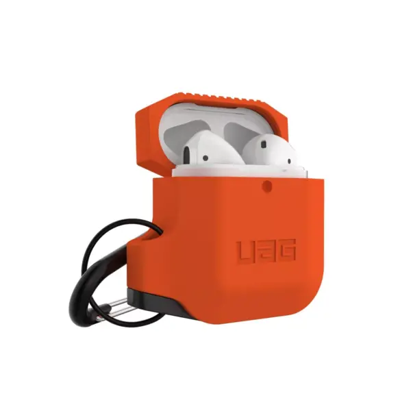 Urban Armor Gear (UAG) Apple Airpods (1st/2nd Gen) Silicone Case - Orange/Gray