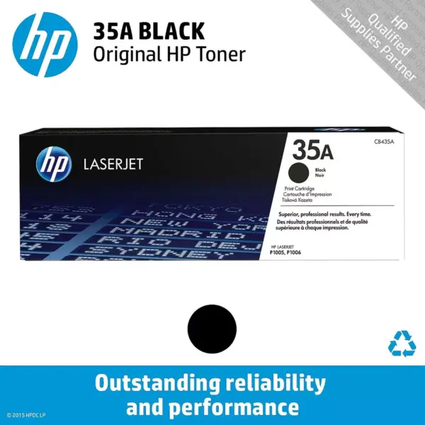 HP Inc. HP 35A (CB435A) Black Original LaserJet Toner Cartridge