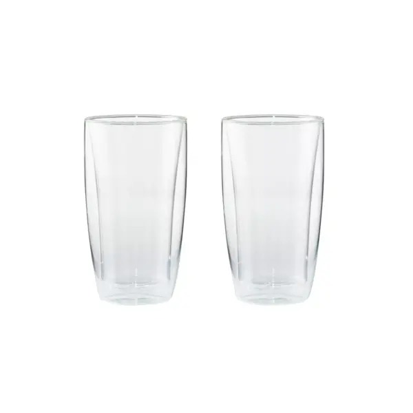 Henckels Double-Wall Glassware 2-pc 11.8oz. Latte Glass Set