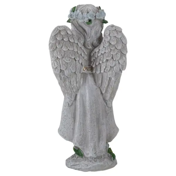 Northlight 10" Gray Praying Angel Girl Outdoor Patio Garden Statue