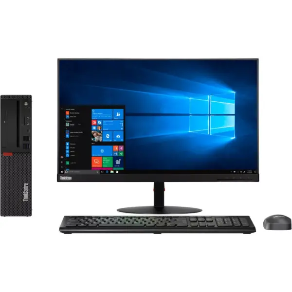 Lenovo ThinkCentre M720s 10ST001QUS Desktop Computer - Core i7 i7-8700 - 8 GB RAM - 1 TB HDD - Small Form Factor - Raven Black - Windows 10 Pro 64-bit