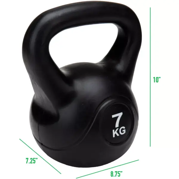 Mind Reader Kettlebell, 7 KG, Black