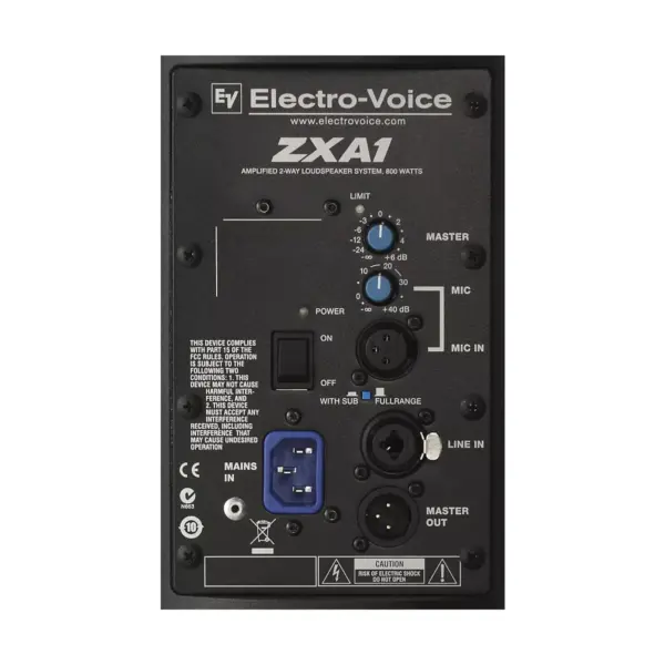 Electro-Voice ZXA1-90 Powered PA Speaker Black