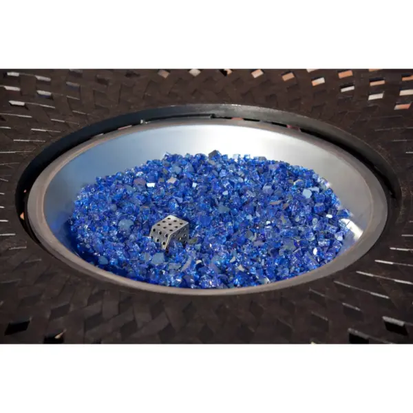 Sapphire Blue Reflective Fire Glass - Fire Sense