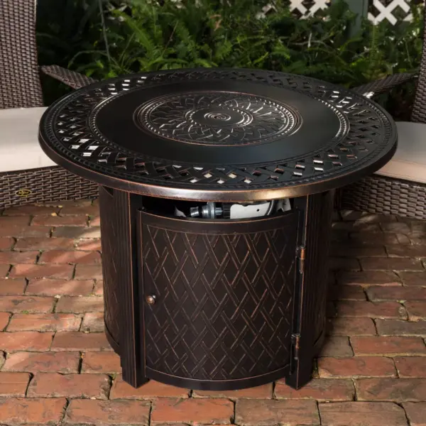 Wagner Aluminum Round LPG Fire Pit - Fire Sense