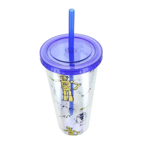 Seven20 Star Wars Kanji Droids R2D2/C3PO Plastic Tumbler