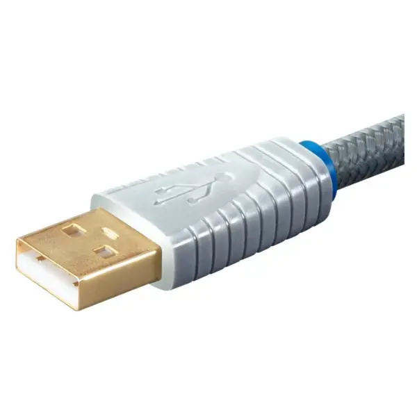 Monolith USB Digital Audio Cable - USB A to USB B - 2 Meter, 22AWG, Oxygen-Free Copper, Gold-Plated Connectors