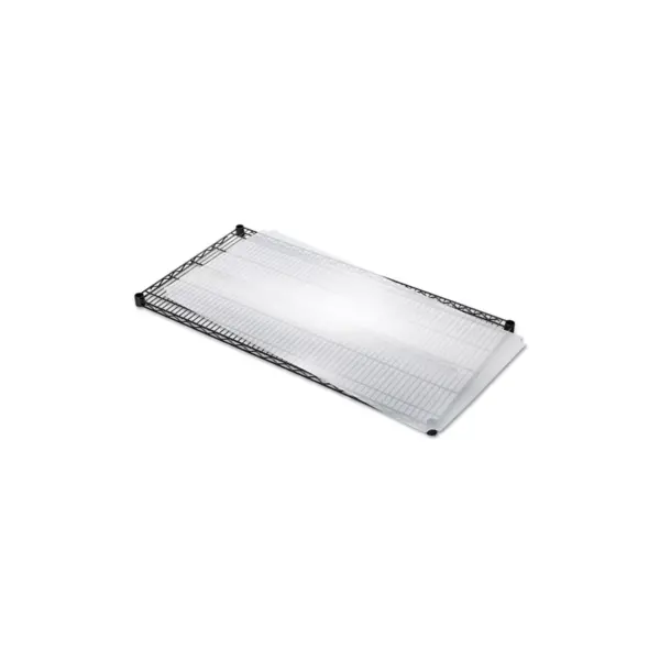 Alera Shelf Liners For Wire Shelving, Clear Plastic, 48w x 24d, 4/Pack SW59SL4824