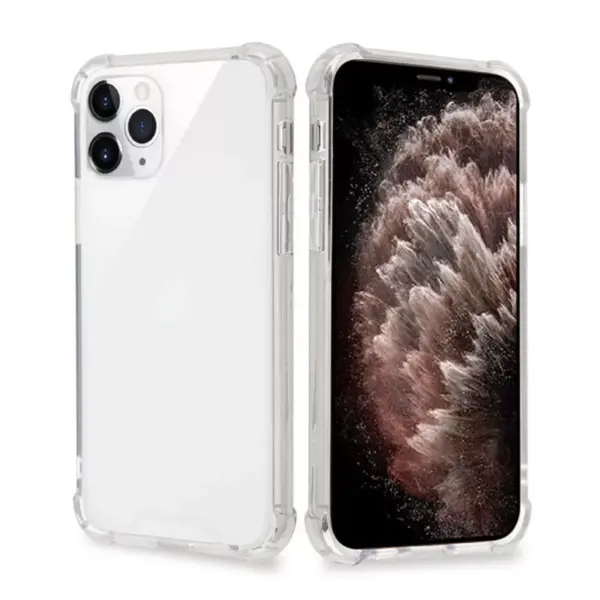 For Apple iPhone 11 Pro Max Case, by MYBAT Sturdy Gummy TPU Rubber Candy Skin Case Cover compatible with Apple iPhone 11 Pro Max, Clear