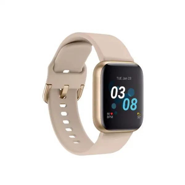 iTouch Air 3 Smartwatch - Gold Case with Beige Strap